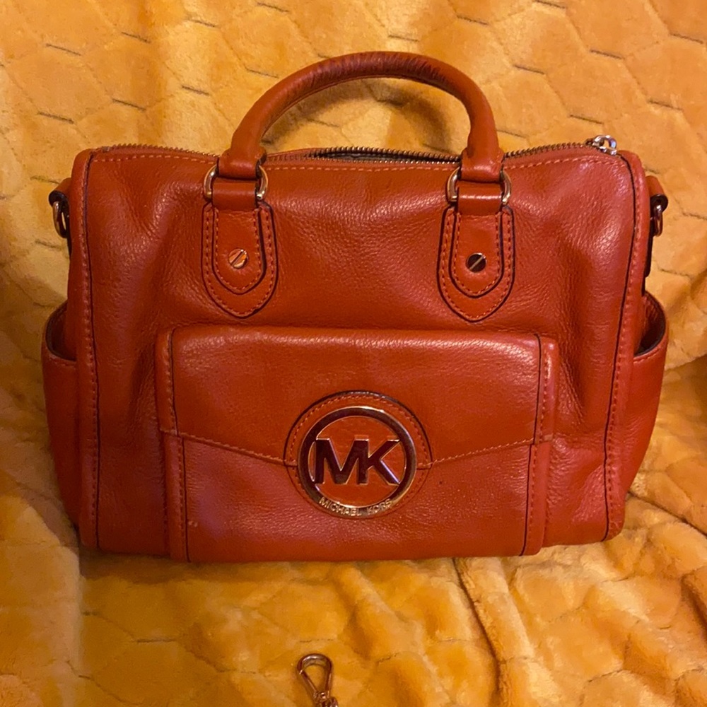 Brown/orange Michael Kors bag